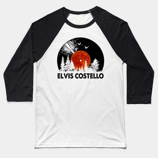 Elvis Name Record Music Forest Gift Baseball T-Shirt by Mountain River Landscape